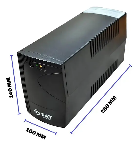 Ups Regulada Sat Ur750 750va 360w Fp 0.48 Negro