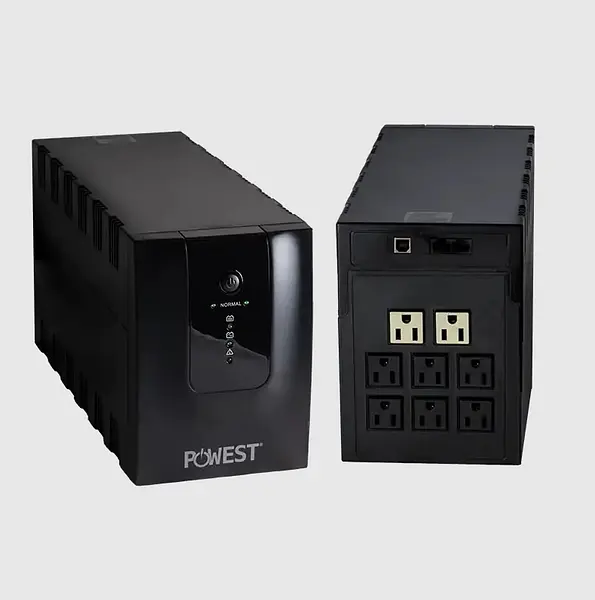Ups Powest 2200va 1200w Monofasica Interactiva Color Negro