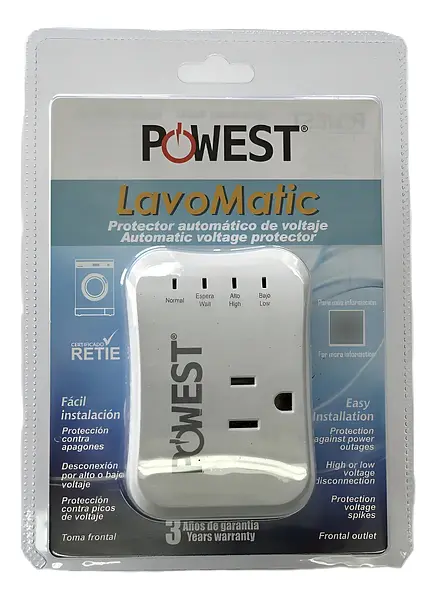Protector De Voltaje Powest Lavomatic 120v/10a