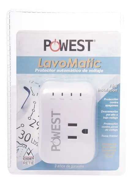 Protector De Voltaje Powest Lavomatic 120v/10a
